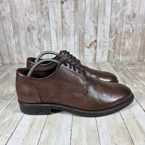 Frye‎ Leather Oxford Dress Shoes Brown Lace Up Classic Style Mens 10M